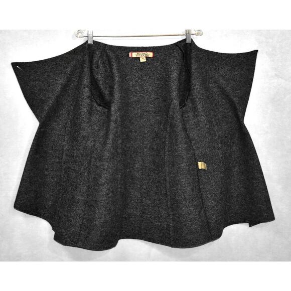 B5 NEW BEYOND THREADS Mayu Draped Lapel Charcoal Felted Alpaca Jacket Sz XS $328 - Picture 6 of 8